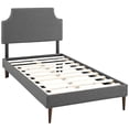 thumbnail image 4 of Modway Laura Fabric Upholstered Twin Platform Bed in Light Gray, 4 of 28