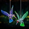 thumbnail image 3 of Carillón De Viento De Colibrí Solar Led, Color Cambiante A Prueba De Agua Seis Campanas De Viento De Colibrí Para Decoración De Jardín Nocturno De Fiesta En El Hogar -colibrí", 3 of 5