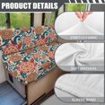 thumbnail image 6 of Aplkyhs Rose Skull RV Dinette Cushion Covers Stretchable RV Accessories for Inside Couch Cushion Covers Washable Furniture Covers for Sofa and Loveseat 1 Backrest Cover and 1 Bench Cover, 6 of 7