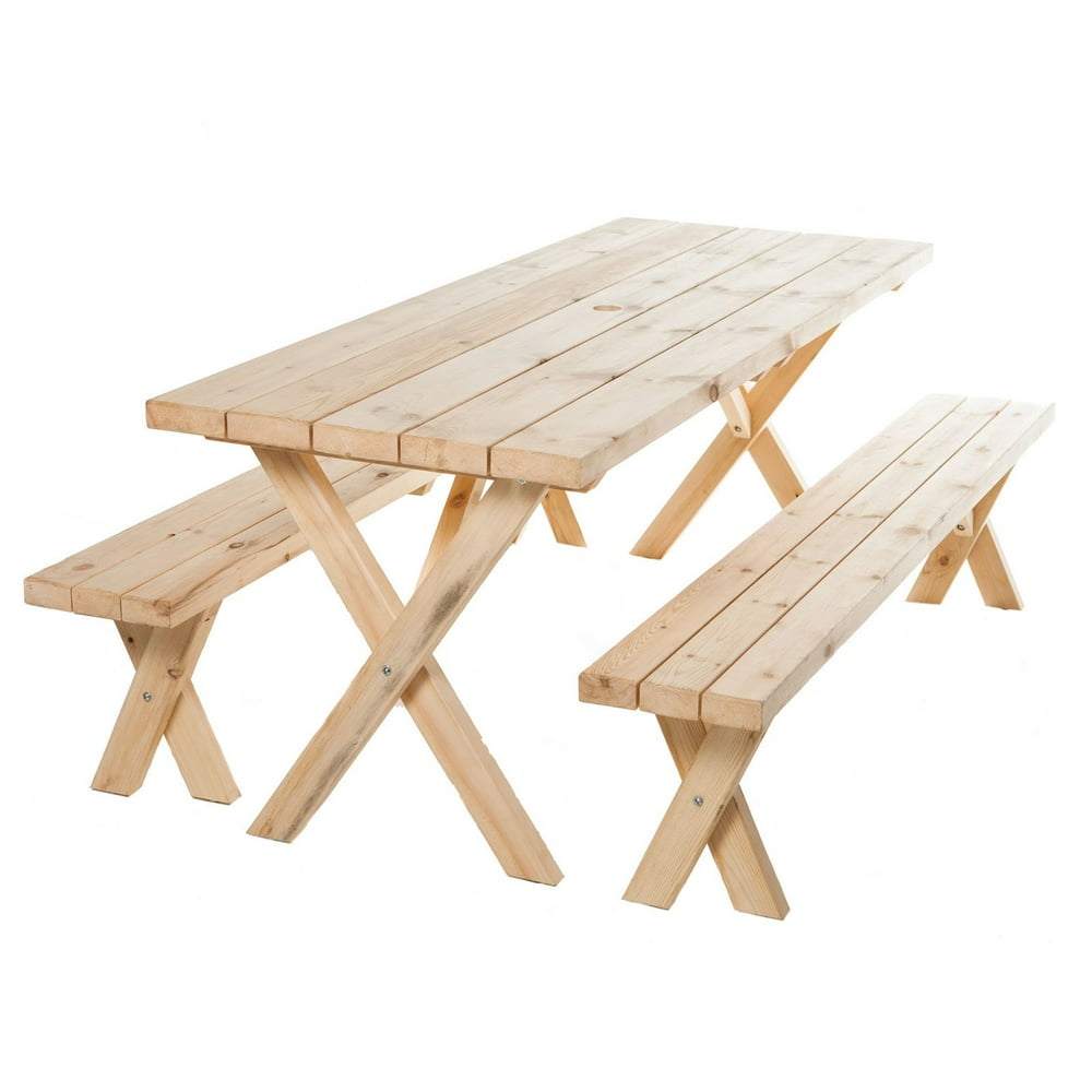 American Cross Leg Cedar Picnic Table 6 Ft.