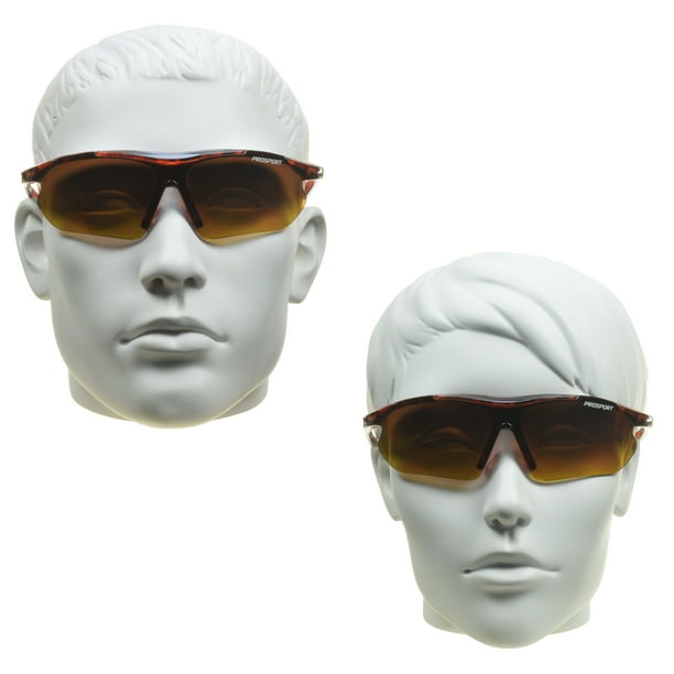 proSPORT BIFOCAL Reading Sunglasses Mens 2 Pairs with High Definition Blue Blocking Amber Lens Magnification Readers 2.50 Walmart Business Supplies