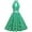 Green dresses for women 2023, variant on Wycnly Dresses for Women Evening Party Prom Vintage 1950S Pleated Swing Strap Dresses with Belt Halter Sleeveless Dot Print Summer Midi Formal Dress Blue s