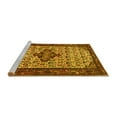thumbnail image 2 of Ahgly Company Machine Washable Indoor Round Persian Yellow Traditional Area Rugs, 5' Round, 2 of 4