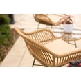 thumbnail image 4 of Barton 3-Piece Outdoor Patio Furniture Set, Weather-Resistant Wicker Chairs & Table with Cushions, Beige, 4 of 7