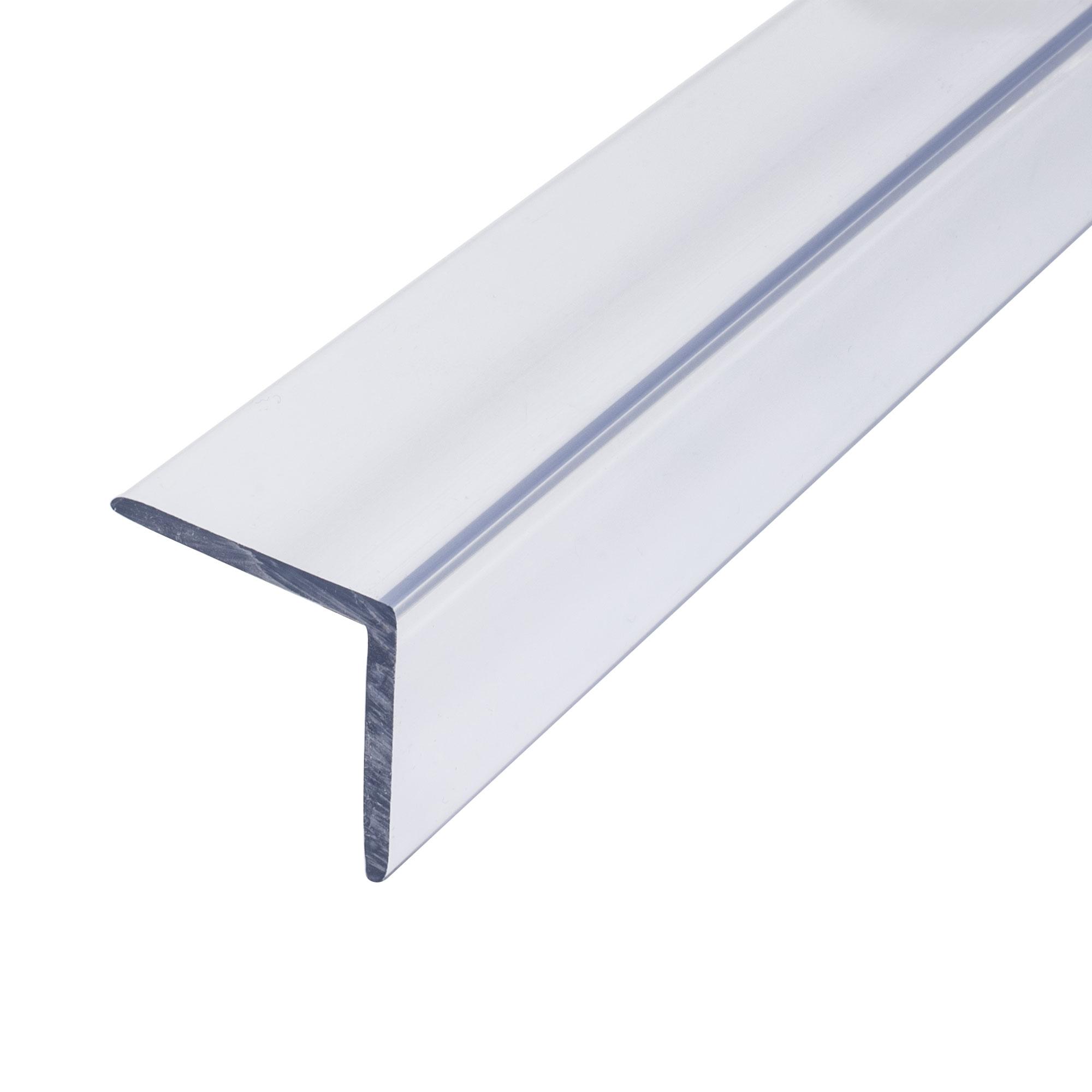 Outwater Plastics 1750-CL Butyrate 1-1/4 Inch X 1-1/4 Inch X 7/64 (.109) Inch Thick Clear Plastic Even Leg Angle Moulding 36 Inch Lengths (Pack of 4) - image 4 of 5