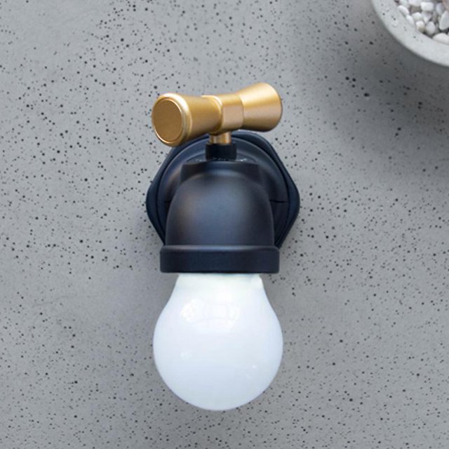 Luces nocturnas Sincero grifo Led creativo lámpara de pared inducción carga USB