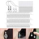 thumbnail image 4 of Ganchos para hacer aretes,Suministros para hacer joyas de aretes Poste para aretes,Alfileres para aretes Respaldos de aretes Hallazgos DIY Charms,Tornillo para aretes con ganchos para aretes, 4 of 7