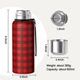 thumbnail image 7 of Christmas 20oz Stainless Steel Thermal Bottle with Tea Filter and Cup Lid, Vacuum Insulated Coffee Mug with 316L Inner Liner, Leakproof Travel Thermos for Office, Commute & Outdoor, 7 of 7