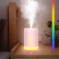 thumbnail image 6 of COFEST Ultra-Quiet 28dB Cool Mist Humidifier, White & Pink, 160g, 340mL Tank for Bedroom & Nursery, Easy Fill & Clean, USB Powered Pink, 6 of 7
