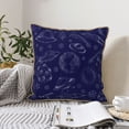 thumbnail image 6 of YFYANG Square Velvet Decorative Throw Pillow, 20"x20" Space Rocket Planet Doodle Pattern Sofa Bed Cushion Pillows, 6 of 7
