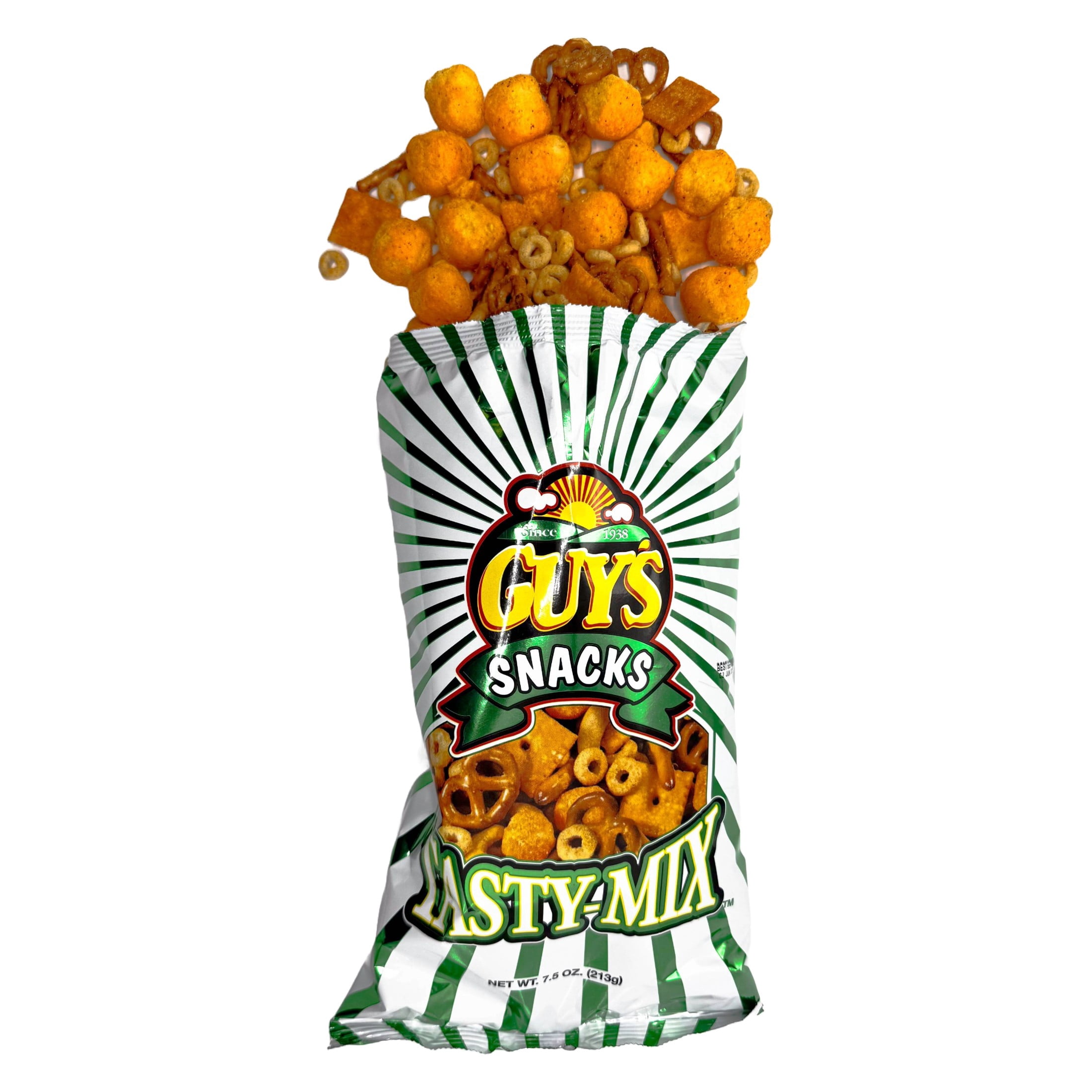 (2 pack) Guy's Snacks Tasty Mix Assorted Snack Mix, 7.5 oz