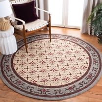 Safavieh Easy Care Juniper Oriental Area Rug, Beige/Red, 6' x 6' Round