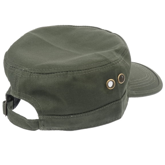 OFFIGAM Cotton Flat Cap Visor Hat for Outdoor Sports, Casual Wear, and Leisure Activities in Green