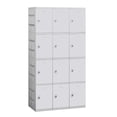 thumbnail image 2 of Plastic Locker - Four Tier - 3 Wide - 73 Inches High - 18 Inches Deep - Blue - Unassembled, 2 of 3