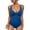 Blue#1, variant on LEBONYARD Women’s Ruched One-Piece Swimsuit:Flattering & Stylish,Ladies' and Fashionable Solid Color Suspender Bikini Beach Swimsuit Black S