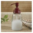 Red Mason Jar Soap Dispenser