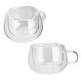 thumbnail image 4 of Glass Cup, Rugged And Durable High Borosilicate Glass Elegant Shape Coffee Mug With Handle For Home Kitchen Restaurants For Cafes Hotels Tea Rooms, 4 of 8
