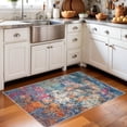 thumbnail image 6 of YOUFROTNG Washable Abstract 2x3 Area Rug, Low-Pile Soft Indoor Carpet, Non-Slip Stain Resistant Mat for Living Room Bedroom Dining Room,Colorful, 6 of 6
