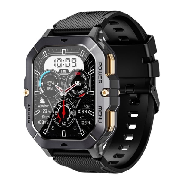 Reloj Deportivo Inteligente, Pulsera Inteligente de Alta Definición, Llamadas Avanzadas Bluetooth Y Vida Útil de la Batería Ultra Larga, Personalizado con Múltiples Esferas de Patrón