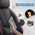 thumbnail image 7 of 2025 Car Seat Cover for Ford Escape , Black and Red Edges Car Seat Covers, Leather Full Set of 5 Seats With a Headrest and Lumbar Support Beautify Interior, Pet Car Seat Covers, 7 of 7