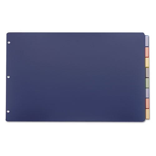 "Poly Insertable Dividers, 8-Tab, 11 X 17, Assorted, 1 Set | Bundle of 2 Each"