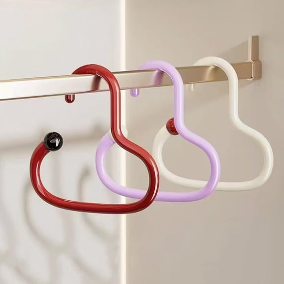 3PCS Bra Hanger for Thick Plastic Closet, Tank Top Organizer 3 Heart Hooks Capacity Space Saving Hanger Closet Organizers and Storage for Tank Top,Hats,Scarf etc. (3)