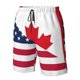 thumbnail image 3 of Fotbe USA Canada Flag Trajes de Baño Estampados para Hombre, Shorts de Verano de Secado Rápido, Ropa de Playa, Bañadores-Large, 3 of 5