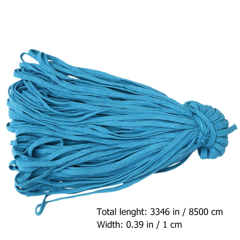 1 Roll 10mm Width Flat Rope Bright Color Multi-functional Braided