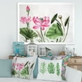 thumbnail image 3 of Designart 'Ancient Pink Lotuses In The Pond II' Traditional Framed Art Print, 3 of 4