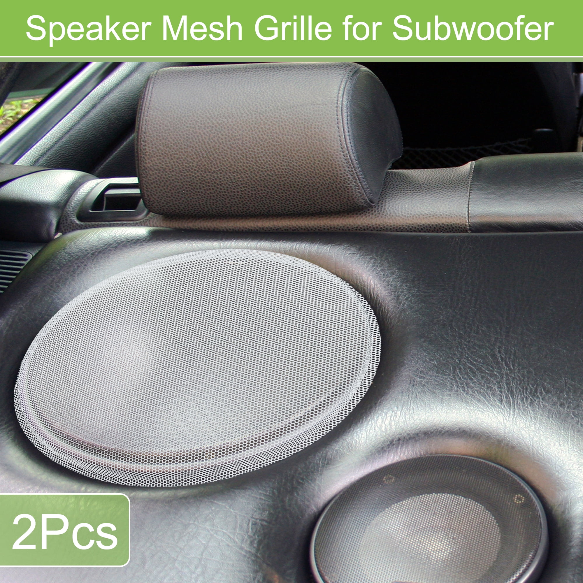 Unique Bargains 2 Pack 3.5 Inch Speaker Grill Mesh for Audio Subwoofer 7.20"x 7.60"x 0.43"