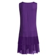 thumbnail image 4 of Mini vestido sin mangas sólido informal de verano con estilo para mujer de talla grande OAVQHLG3B Store lin121212, 4 of 4