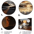 thumbnail image 3 of Designart "Sunlit Coastline Beach Photo IV" Landscapes Metal Art Print, 3 of 5