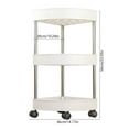 thumbnail image 3 of XGFHYJEH Storage Shelves for Kitchen, Bedroom, Bathroom, 3 Tire Plastic Shelves, Storage Shelf Rack, Storage Shelf Unit, Storage Rack with Wheels, Storage Racks and Shelving for Small Spaces, 3 of 6
