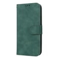 thumbnail image 2 of For iPhone 16 Case PU Leather Simple Wallet Case TPU Bumper Card Slots Kickstand Magnetic Closure Shockproof Flip Cover,green,For iPhone 16, 2 of 5