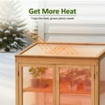thumbnail image 4 of MCombo Greenhouse Wooden Cold Frame Greenhouse, Garden Portable Mini Greenhouse Cabinet, Raised Flower Planter Shelf Protection 0760, 4 of 9