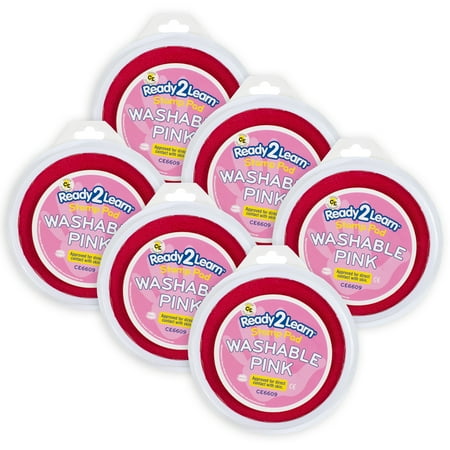 UPC: 0194629006489 | READY 2 LEARN Jumbo Circular Washable Stamp Pad – Pink – 5.75 dia. – Pack of 6