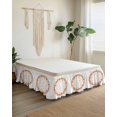 thumbnail image 2 of Fall Maple Bed Skirt King Size 18 Inch Drop, Leaf Thanksgiving Pumpkins Botanical Autumn Harvest Wrap Around Dust Ruffle Bedskirts, Wrinkle & Fade Resistant Easy Fit Bedskirt with Adjustable Elastic, 2 of 8