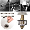 Bathroom Sink Stopper, Universal Pop Up Bathroom Drain Stopper for Drain Holes, Stainless Steel ...