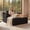 Antique Dark Grey, variant on 60 Inch Indoor Chaise Lounge, Corduroy Boneless Sofa Bed Deep Seat Cloud Couch for Living Room,Black