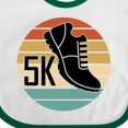 thumbnail image 4 of Inktastic 5k Race Running Retro Sunset Runner Boys or Girls Baby Bib, 4 of 4
