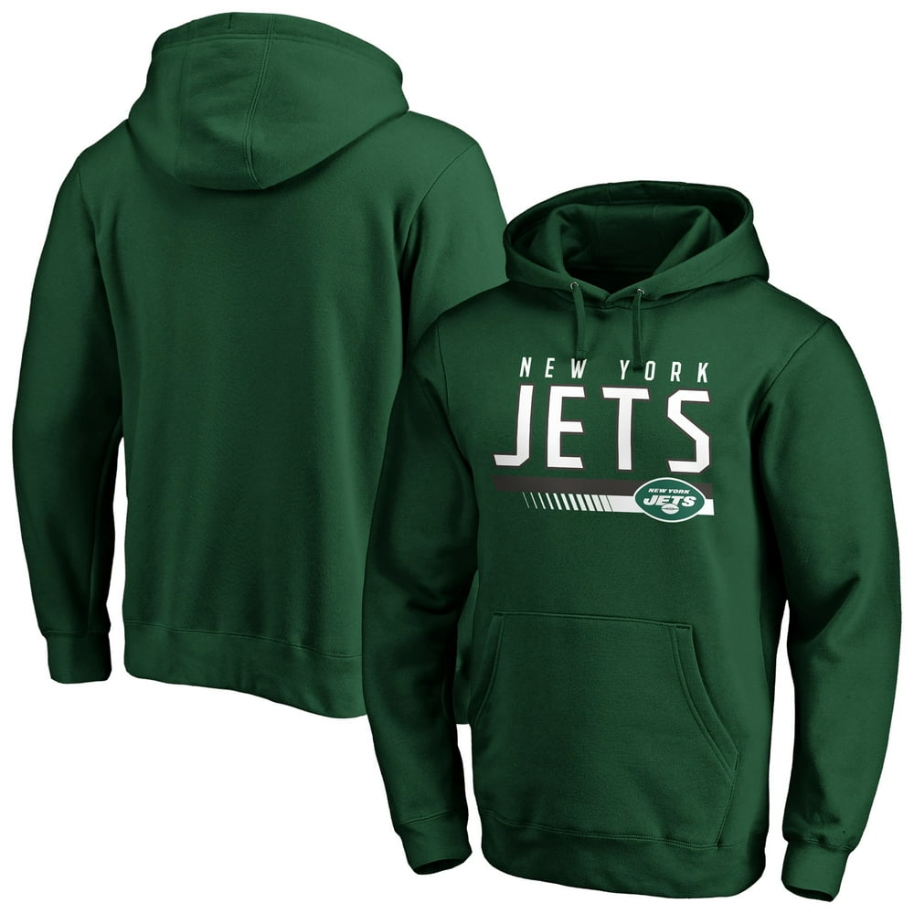 Men's Fanatics Branded Green New York Jets Staggered Stripe Pullover ...
