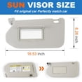 thumbnail image 6 of Car Sun Visor Fit For Infiniti QX60 2014-2017 with Vanity Mirror Cover Plate for Blocking Sunlight 96401-9PB0A 96400-9PB0A, 6 of 6