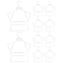 Houderco 10Pcs Toddler Clothes Hangers for Drying Non Slip Space Saving Assorted Color 14X10.8X0.1in