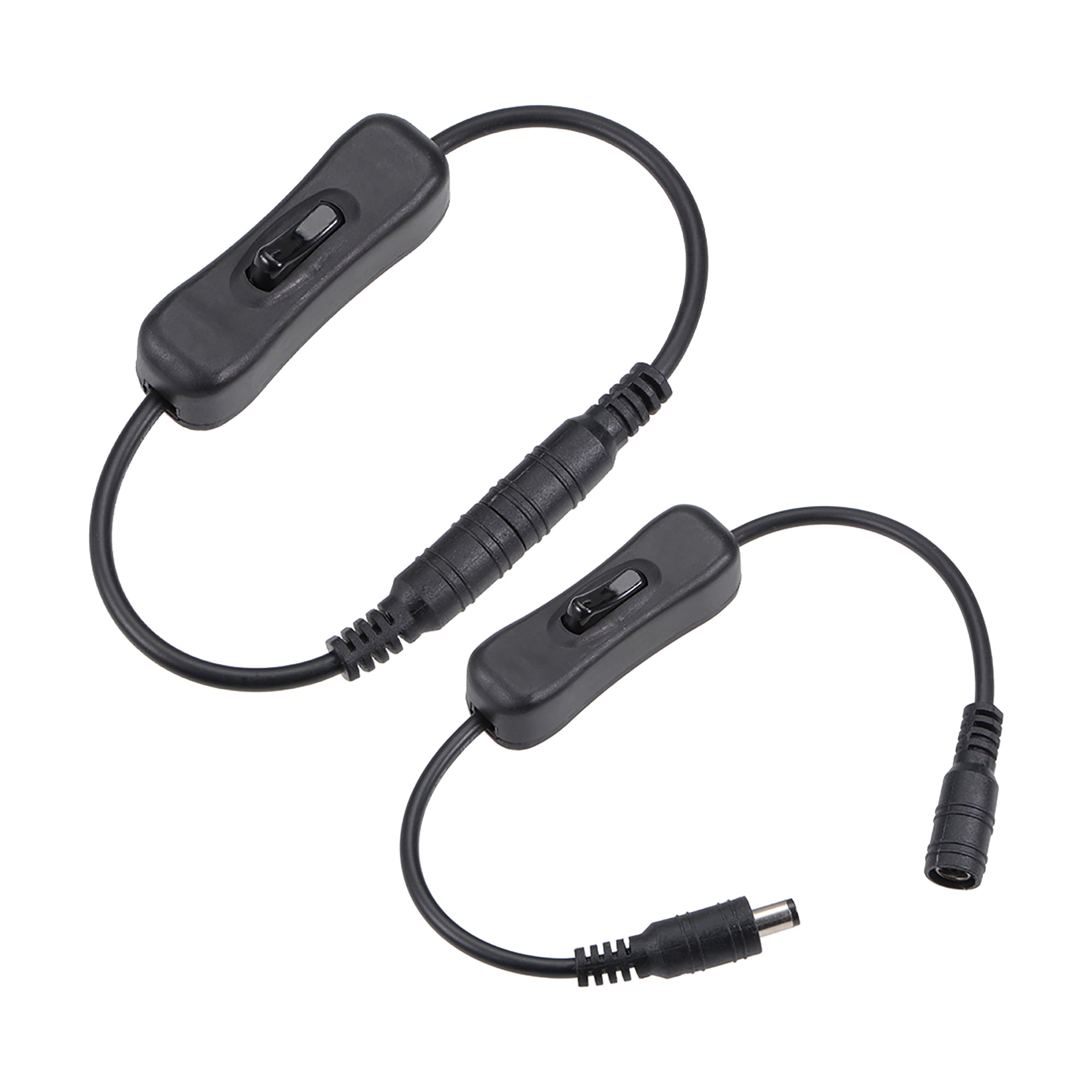 Uxcell DC 12V Inline Rocker Switch w 5.5x2.1mm DC Jack Male to Female