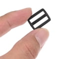 thumbnail image 4 of Uxcell 5/8" Tri-Glide Slide Buckles 25 Pack Webbing Strap Fastener Black, 4 of 5