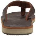 thumbnail image 6 of Quiksilver Men's Carver Nubuck Flip Flop Sandal Demitasse Solid - AQYL100623-CTK0, 6 of 7