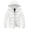 thumbnail image 3 of Wantdo Men's Winter Coat Windproof Puffer Jacket Insulated Outerwear Coat White S, 3 of 10