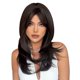 thumbnail image 5 of Pelucas sintéticas largas y rizadas negras de 24 pulgadas para mujer, pelucas de ondas naturales con flequillo, de moda., 5 of 8