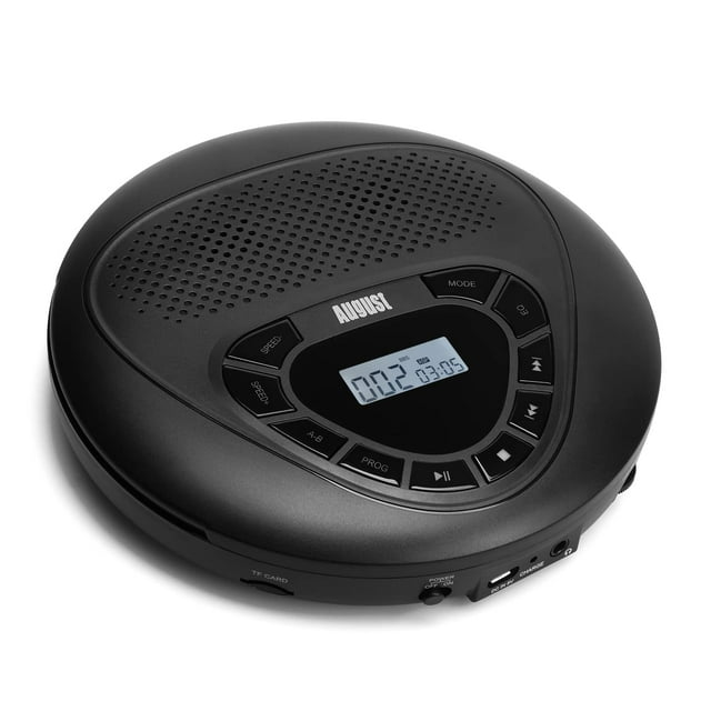 Reproductor de CD portátil August SE10 con batería recargable