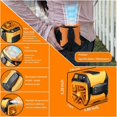 thumbnail image 3 of 100 Speeds Waist Fan High-Power Cooling Fan With Flashlight Clip On Belt Hands-Free Neck Fan for Camping Travel Outdoor Jobsite, 3 of 5